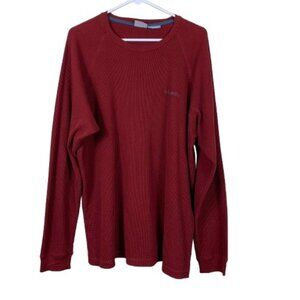 Columbia Men’s Omni-Wick  Waffle Knit Thermal Shirt Red Size XL